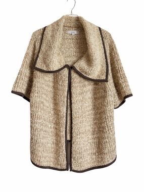 LOFT Bouclé Cardigan Sweater Jacket| Wool Mohair Alpaca Blend | Size Large